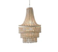 Lámparas Colgantes con Cuentas de Madera Estilo Rústico para Cocina, Dormitorio, Guardería Y Habitación de Niña./1