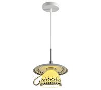 Lámparas Colgantes Contemporáneas, Lámpara Colgante Moderna Y Creativa con Forma De Taza De Café De Cerámica, Luminaria De Techo Pequeña De 6" para Isla De Cocina, Comedor, Pasillo