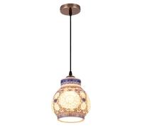 Lámparas Colgantes de Cerámica Clásica China, Lámpara Colgante Moderna, Lámpara de Techo Colgante de Porcelana Azul Y Blanca, Lámpara Colgante para Isla de Cocina, Comedor, Dormitorio, Fregadero de Co
