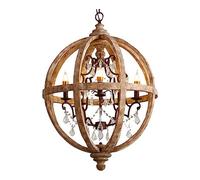 Lámparas colgantes de techo, lámparas colgantes para exteriores para porche de 24 pulgadas de ancho, estilo retro, rústico, de madera desgastada, lámparas colgantes de cristal, iluminación colgante d