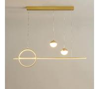 Lámparas colgantes de una sola línea minimalistas modernas, candelabros modernos con brillo ajustable de 10% -100%, utilizado en la isla de cocina, bar, restaurante, corredor, estudio y sala de estar