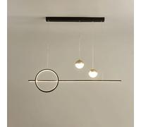 Lámparas colgantes de una sola línea minimalistas modernas, candelabros modernos con brillo ajustable de 10% -100%, utilizado en la isla de cocina, bar, restaurante, corredor, estudio y sala de estar