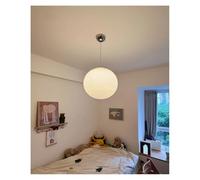 Lámparas Colgantes Italianas con Forma de piruleta para restaurantes, hoteles, Salas de Estar, comedores, cocinas y dormitorios. Lámpara de Cristal Colorida con Forma de Burbuja (Blanco Lech