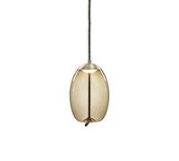 Lámparas colgantes Lámpara colgante de vidrio posmoderna Luz de lujo de una sola cabeza Círculo geométrico Pantalla de vidrio Azul agua / ámbar / gris ahumado Acabado con 5W LED Parche de luz cálida