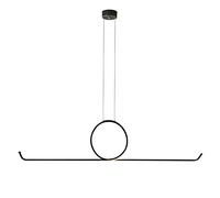 Lámparas Colgantes Lineales Retorcidas, Lámparas de Tira Metálica con Pantalla de Silicona Blanca, Lámpara Colgante Led Moderna de 32 W Y 90 Cm, Iluminación para Comedor, Lámparas de Araña con 3 Modos