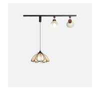 Lámparas colgantes minimalistas modernas, estilo retro, para restaurantes, con focos de riel, diseño artesanal en madera, lámpara de araña colgante, decoración contemporánea para sala de estar (luz cá