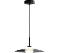 Lámparas Colgantes Modernas de Cristal Negro Transparente con Forma de Platillo Volante para Isla de Cocina Estilo Nórdico para Dormitorio Lámpara Colgante para Sala de Estar Lámpara de Araña para C