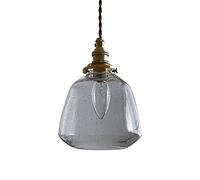 Lámparas Colgantes nórdicas Sencillas, lámpara Colgante de Cristal con Burbujas, Creativa, de un Solo Cabezal, Ajustable, para pasillos, cafeterías, Tiendas, Estudios, escaleras, cocinas y restau
