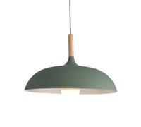 Lámparas colgantes sencillas de metal y madera de colores, lámparas colgantes rústicas de estilo industrial de aluminio, lámparas colgantes minimalistas modernas de estilo granja para isla de cocina,