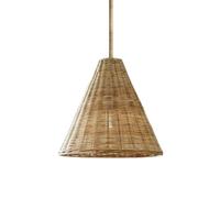 Lámparas Colgantes Tejidas Modernas Lámpara Colgante Costera De Granja De 26 Pulgadas Pantalla De Cesta De Ratán Tejida A Mano Negra Luz Colgante Boho para Cocina Isla Comedor Bar Dormitorio