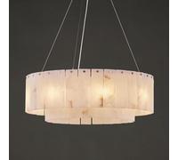 Lámparas de alabastro D23 pulgadas redondas para comedor, pequeña araña, luminaria para cocina, hall de entrada, pasillo (1-Gold-23 in,D31 in)