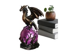 Lámparas de animales | Huevo de dragón gótico de resina decorativa - Lámpara de mesa USB novedosa de animales, para dormitorio, mesita de noche, estantería, armario, mesa de centro, entrada