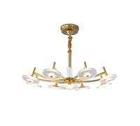 Lámparas de araña, Lámpara Colgante de acrílico, lámpara Moderna de Cobre Dorado, lámpara Colgante LED Compatible con Sala de Estar, Dormitorio, Comedor, lámpara no frágil for decoración del hogar SY