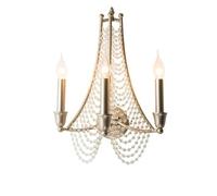 Lámparas de araña LED, lámparas de Cristal largas para Comedor, Sala de Estar, Pasillo, Villa, Escalera de Caracol (Color: Lámpara de Pared de 3 Luces)