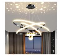 Lámparas de araña LED modernas para comedor, lámpara de araña de anillo simple, luces para sala de estar y dormitorio, iluminación interior para el hogar, lámparas colgantes decorativas contemporáneas