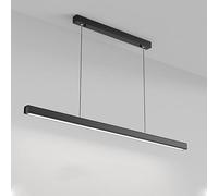 Lámparas de araña, Metal Chandelier Linear Modern Long Strip Lights for Dining Room Kitchen Bar Living(6000k White Light,80cm)