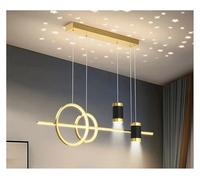 Lámparas de araña, Remote Control Dimmable Dining Table Light Modern LED Pendant Chandelier 90-260V for Room Ceiling Lights(Type A Gold 100CM,Dimmable)