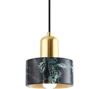 Lámparas de araña, una Sola Cabeza de Hierro, mármol Moderno, iluminación de mármol Simple y Moderna, para Isla de Cocina, comedores, Sala de Estar, Dormitorio/Verde/a