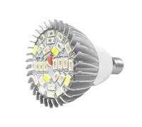 Lámparas de Cultivo 28W Espectro Completo E14/GU10 Led Luz de Cultivo Bombilla de Lámpara para Plantas de Flores 85V-265V (E14)