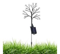 Lámparas de floración de jardín solar - Floja solar a prueba de lluvia al aire libre, apuestas de patio ornamental impermeable | Decoración del jardín luces de Sakurra con energía para caminos