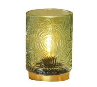 Lámparas de mesa inalámbricas que funcionan con pilas con bombillas LED, lámpara decorativa para dormitorio, bodas, sala de estar, interior y exterior (verde claro)