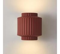 Lámparas de Pared, Aplde Pared de Dormitorio de Estilo Crema con Creatividad Francesa, Luz de Paredmalista Japonesa para Pasillo, Lámpara de Pared Moderna Nórdica con Rayas Rojas para Decoración Del H