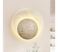 Lámparas de Pared, Aplde Pared de Travertino Industrial Retro Japonés, Lámpara de Pared de Vidrio Ahumado Moderna de Mediados de Siglo, Lámpara de Pared de Pasillo Rede Creatividad Nórdica, Decoración