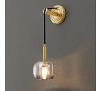 Lámparas de Pared, Aplde Paredqueño Demalista Moderno, Estilo Nórdico, de Latón, para Mesita de Noche, de Mediados de Siglo, de Solo Cabezal, para Baño, Tocador, Iluminación Interior para Sala de Esta