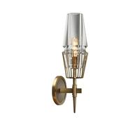 Lámparas de Pared de Cristal Dereizo Estilo Norte de Europa, Apliques de Pared Led Dorados con Personalidad, Luz de Pared para Ambiente de Hotel, Ideal para Estudio, Pasillo, Habitación, Corredor, 16