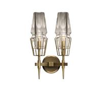 Lámparas de Pared de Cristal Dereizo Estilo Norte de Europa, Apliques de Pared Led Dorados con Personalidad, Luz de Pared para Ambiente de Hotel, Ideal para Estudio, Pasillo, Habitación, Corredor, 16