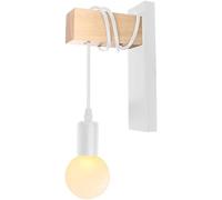 Lámparas de Pared de Madera Nuevas Estilo Nórdico, Lámpara de Mesita de Noche para Dormitorio, Apliques de Pared con Forma de Cabeza de Volante, Iluminación Led para el Hogar, Decoración, Aplique de P