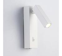 Lámparas de Pared, Lámpara de Pared con pulsador, Lámpara de Pared giratoria LED de 3 W, Aplique de Pared, Luz Blanca Natural de 4000 K, Aplique de Pared para hoteles
