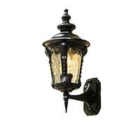 Lámparas de Pared Modernas para Patio Impermeables de Metal Negro para Ext | Aplique de Pared Vintage Impermeable para Pasillo Balcón Y Escalera