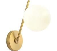 Lámparas de Pared Nórdicas de Vidrio Dorado G9, Todas Dere, Modernas Y Minimalistas, Iluminación de Pared con Personalidad, Redondas, para Decoración de Interiores, Apliques de Pared para Pasillo, Dor