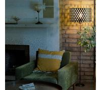 Lámparas de pie regulables con pantallas intercambiables, soporte de teípode de metal negro, lámpara de pie alta regulable para dormitorio, oficina (pantalla de metal D1, color blanco y dorado moderno