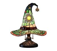 Lámparas de sombrero de bruja de 20 cm, hechas a mano, con de sombrero de bruja, luces de, luces de sombrero de bruja, decoración de dormitorio, lámpara de resina retro, lámpara de noche