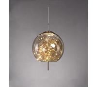 Lámparas de techo colgantes modernas, luz de noche nórdica, lámpara de araña de cristal ámbar con arte de personalidad de línea larga de lujo,B-amber