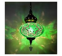 Lámparas de Techo, Lámpara Colgante de Araña Creativa de Mosaico Turco Marroquí con Cable de 11.8 M, Cadena para Sala de Estar, Dormitorio, Pasillo Y Bar./Do/a