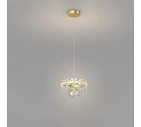 Lámparas de Techo, Lámpara Colgante de Globo de Cristal de Gypsophila, Lámpara Colgante de Mariposa, Lámpara Colgante Rede Cristal de Imitación, Lámpara Colgante de Techo Moderna Led Dorada para Dormi