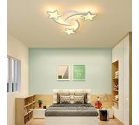 Lamparas de Techo LED Modernas Salon Infantiles Habitacion Colgantes Lampara Regulable Con mando a distancia Luces Estrella Diseño Pantalla de acrílico para Comedor Niña Juvenil Dormitorio Decor Luz