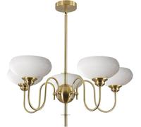 Lámparas de Techo Modernas Sputnik con Base E27, 5 lámparas Ajustables Doradas, Montaje semiempotrado para Sala de Estar, Dormitorio, Comedor y Cocina.