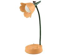 Lámparas para niños, lámparas con temperatura de 3 colores y luz ajustable, lámparas de mesa de carga con sensores táctiles y brazos flexibles, faros de cama USB para lectura y aprendizaje(Amarillo)