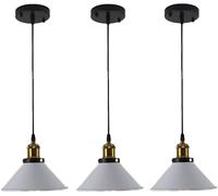 Lámparas Pared, 3 Luces Colgantes s Vintage, Control Remoto LED, Funciona con Pilas, lámpara Colgante Industrial inalámbrica Interiores, restaurantes, galerías, pasillos, cocinas.