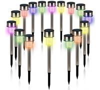 Lámparas solares LED set de 16 multicolor luces jardin