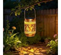 Lámparas solares para exteriores, farolillo solar para exteriores, farolillos solares para patio, terraza, balcón, IP65, resistente al agua, decoración de jardín, jardín, cumpleaños, regalos para