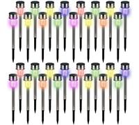 Lámparas solares set de 32 multicolor recargables jardín