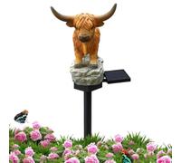 Lámparas solares vaca al aire libre estaca decorativa solar impermeable resina