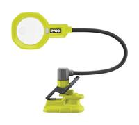 Lampe a pince avec corps flexible 18V - 200-400 Lumens - 2 zones de loupe x2,25 et x5