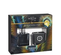 LAMPE BERGER Etincelle Pétillance Exquise - Juego de ambientadores (Cristal, 80 ml, 80 g), Color Azul y Gris