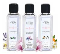 Lampe Berger - TrioPack Colección Ophelia - Juego de 3 botellas de 250 ml - Lumière Florale - Lady Flower y Liliflora - en elegante caja de regalo